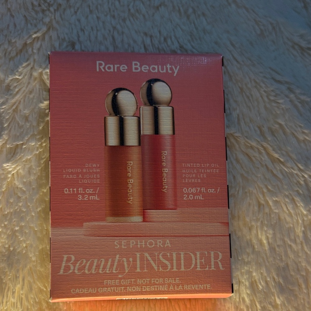 Rare Beauty Liquid Blush and Lip Oil Duo in Pink and Gold